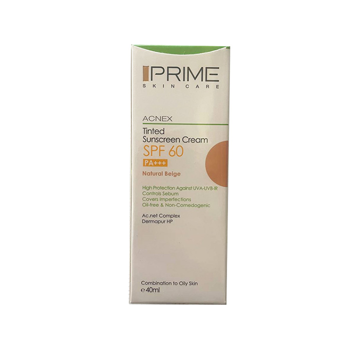 کرم ضد آفتاب رنگی SPF60 پریم رنگ بژ طبیعی حجم 40 میلی لیتر - Image 2