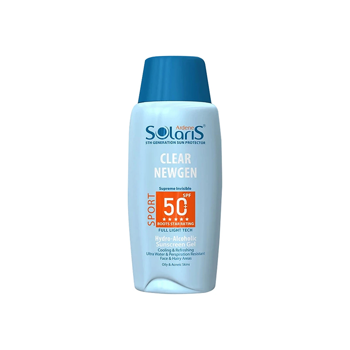 ژل ضد آفتاب آردن سولاریس مدل Clear Newgen SPF50 حجم ۱۰۰ میلی لیتر