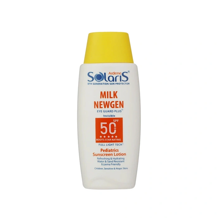 لوسیون ضدآفتاب کودک آردن مدل Milk Newgen +SPF50 حجم 100 میلی لیتر