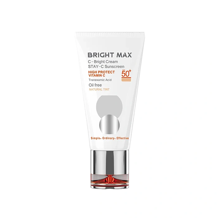 کرم ضد آفتاب برایت مکس حاوی ویتامین C رنگ طبیعی SPF50 حجم 50 میلی لیتر