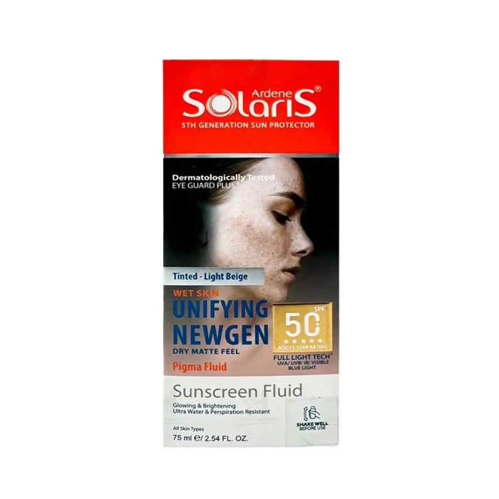 فلوئید ضدآفتاب رنگ روشن آردن سولاریس مدل Unifying Newgen حجم 75 میلیلیتر - Image 2