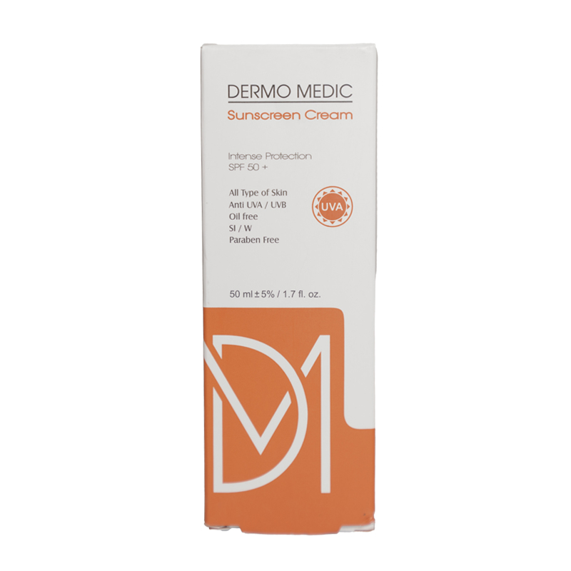 کرم ضد آفتاب بی رنگ درمو مدیک با SPF50 فاقد چربی حجم 50 میلی لیتر - Image 2