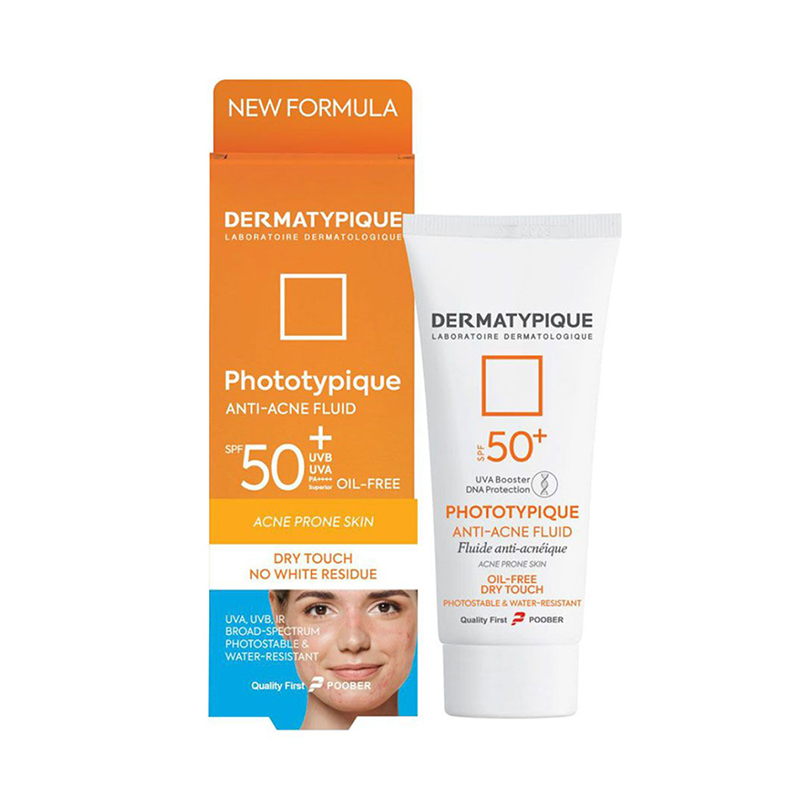 فلوئید ضد آفتاب درماتیپیک مدل Phototypique با Spf+50 مناسب پوست چرب و جوش دار حجم 40 میلی لیتر - Image 2